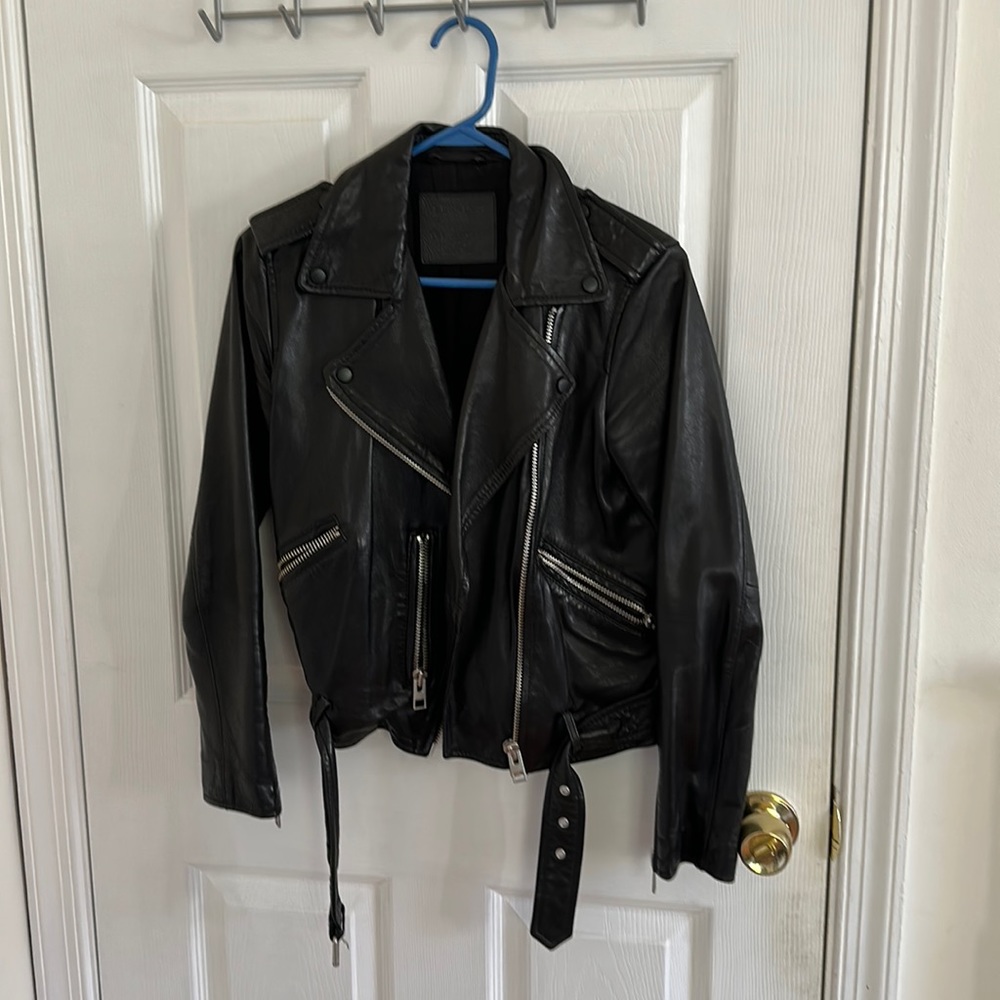 All Saints Balfern leather jacket
